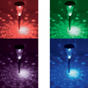 Somogyi LED-es Napelemes kerti lámpa szett RGB 4db  (MX 811/4)